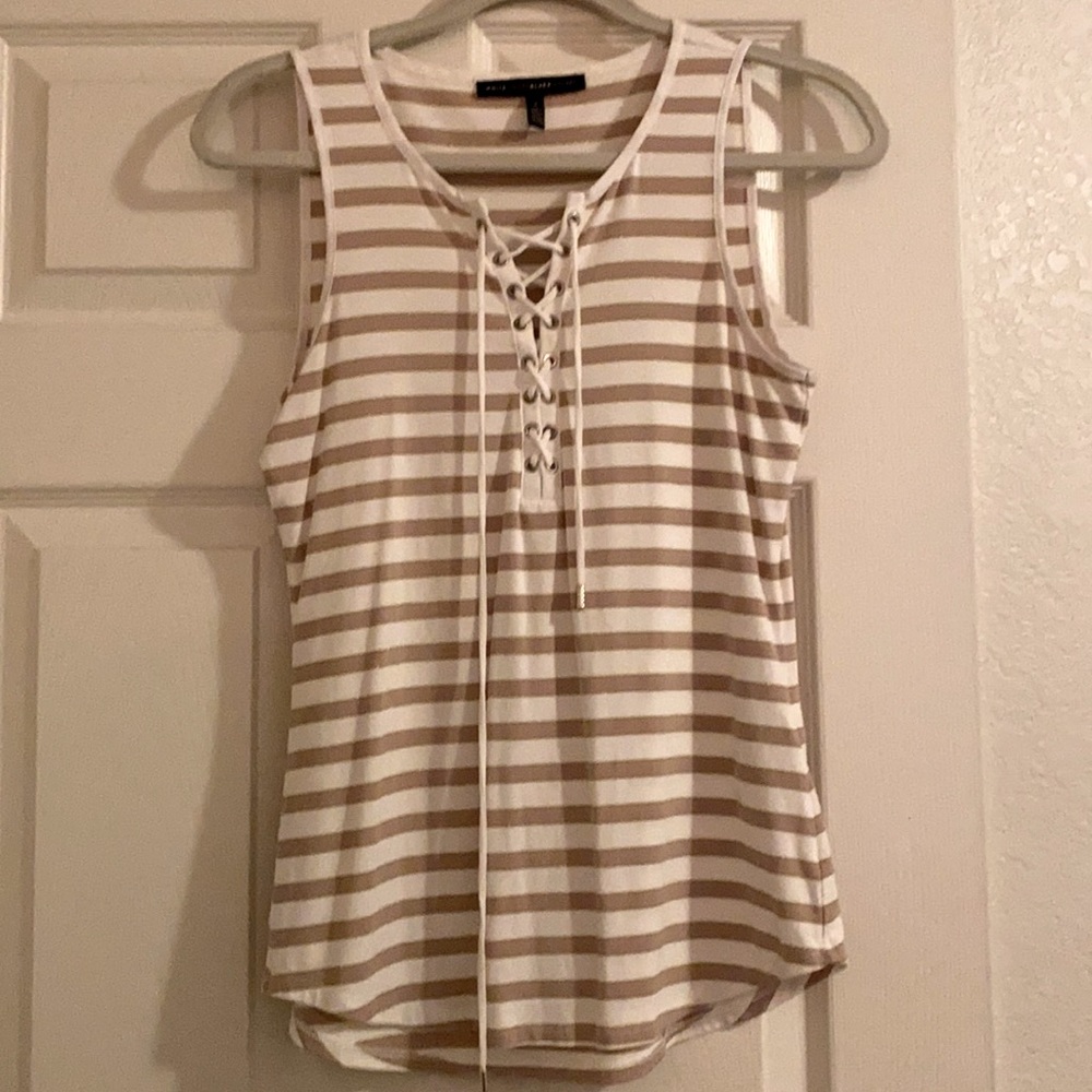 White House Black Market stripped tank